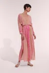 Poupette St Barth Long Dress Ilona In Pink