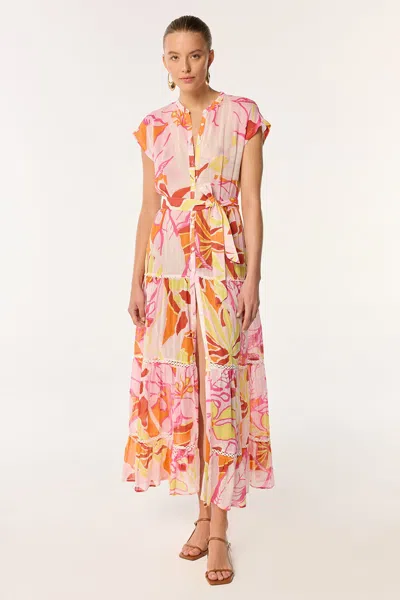 Poupette St Barth Long Dress Kora In Multi