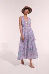 Poupette St Barth Long Dress Nana In Purple