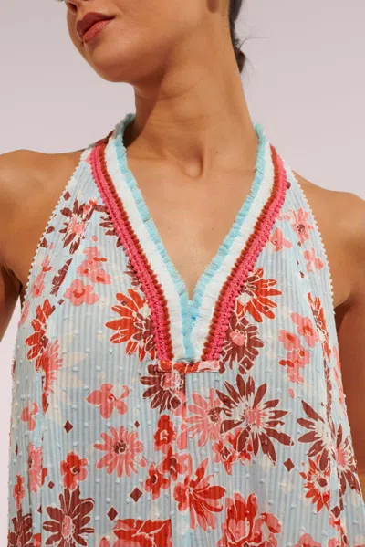 Poupette St Barth Long Dress Nava In Blue