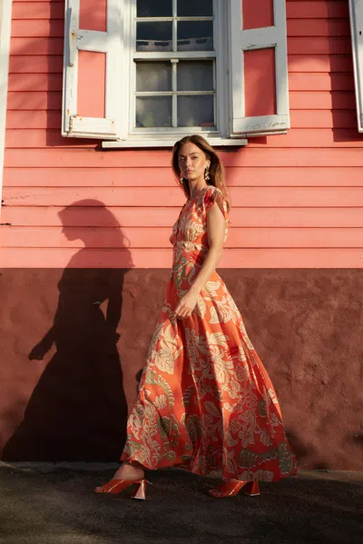 Poupette St Barth Long Dress Noreen In Multi