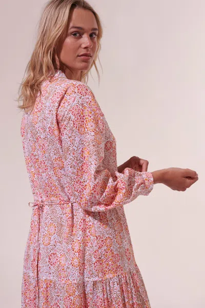 Poupette St Barth Long Dress Rita In Pink