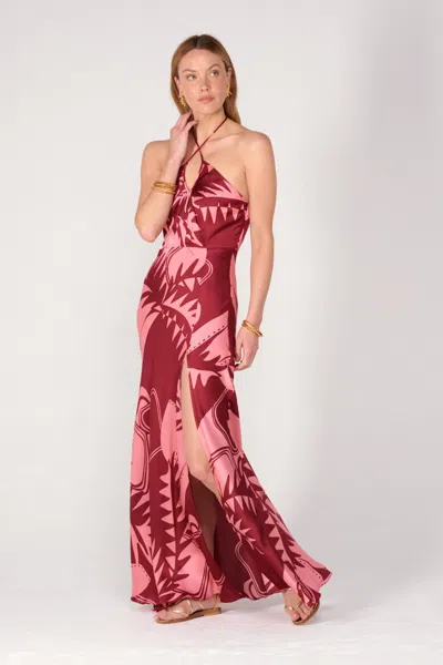 Poupette St Barth Long Dress Stella In Red