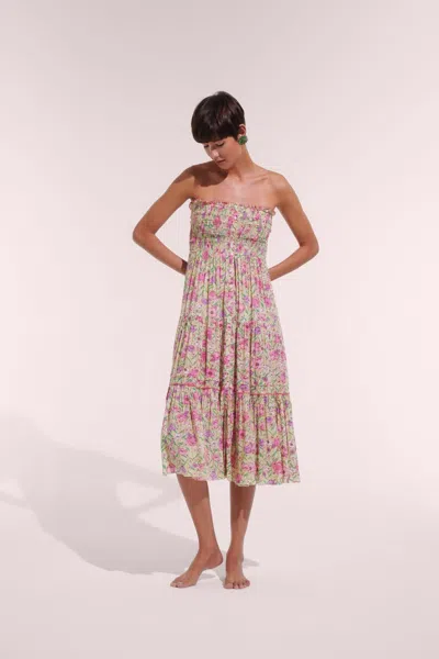 Poupette St Barth Long Dress Triny In Multi