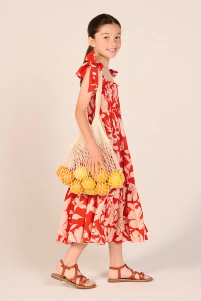 Poupette St Barth Long Dress Triny For Girls In Multi