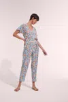 Poupette St Barth Long Jumpsuit Becky In Blue