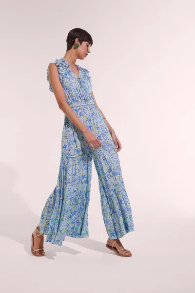 Poupette St Barth Long Jumpsuit Belene In Blue