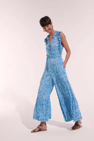 Poupette St Barth Long Jumpsuit Belene In Blue