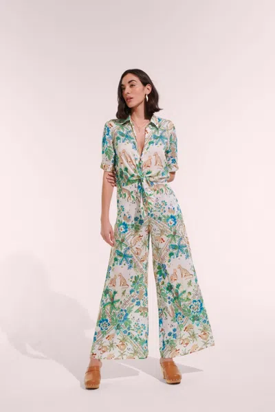 Poupette St Barth Long Jumpsuit Bettina In Multi