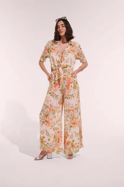 Poupette St Barth Long Jumpsuit Bettina In Multi
