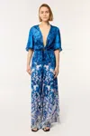 Poupette St Barth Long Jumpsuit Celie In Blue
