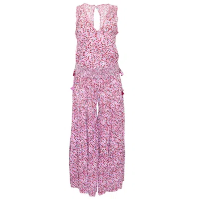 Poupette St Barth Long Jumpsuit Soledad Pink Tulip