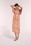 Poupette St Barth Long Kaftan Amaya In Neutral