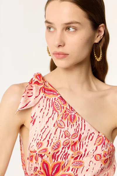 Poupette St Barth Long Kaftan Isabelle In Red