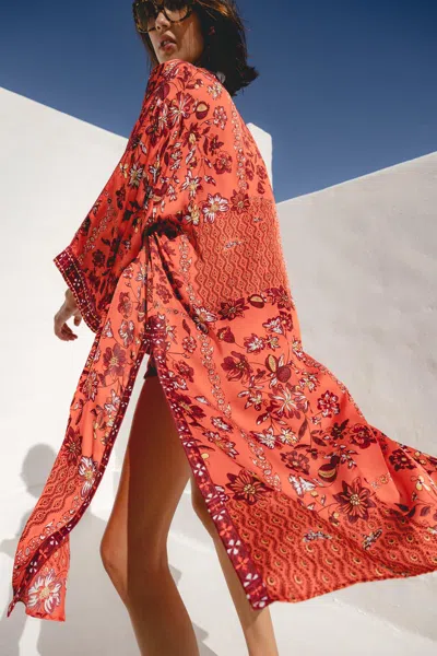 Poupette St Barth Long Kimono Erica