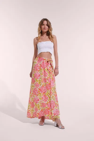 Poupette St Barth Long Skirt Bilitis In Multi