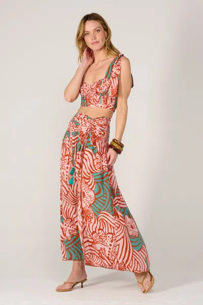 Poupette St Barth Long Skirt Carla In Multi