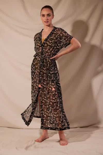 Poupette St Barth Long Tunic Mya In Brown