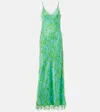 Poupette St Barth Lucia Floral Open-back Slip Dress