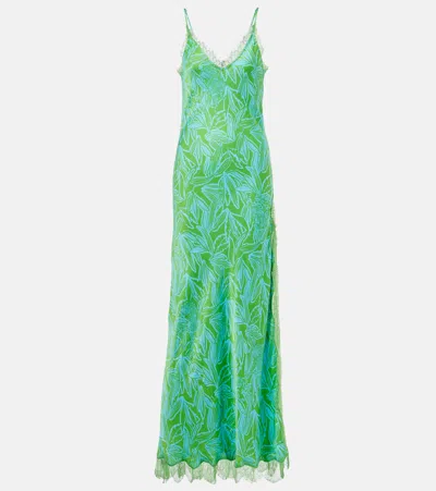 Poupette St Barth Lucia Floral Open-back Slip Dress