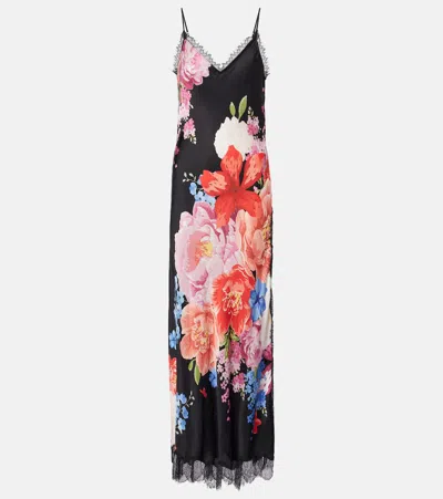 Poupette St Barth Lucia Floral Slip Dress In Multicoloured