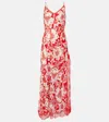 Poupette St Barth Bedrucktes Midikleid Lucia In Rot