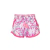 Poupette St Barth Lulu Boxer Short Kids Pink Kookoo Bird In Pink