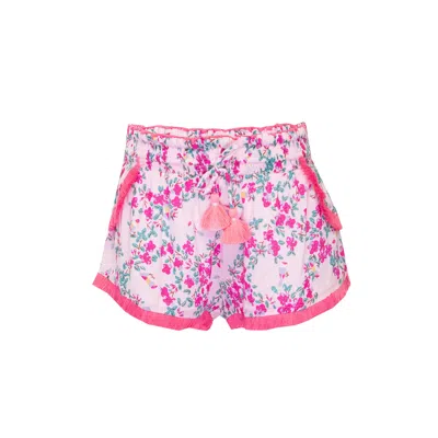 Poupette St Barth Lulu Boxer Short Kids Pink Kookoo Bird