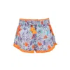 Poupette St Barth Lulu Boxer Short Kids Sky Blue Clary In Blue