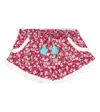 Poupette St Barth Lulu Floral Shorts In Pink Paquerette