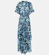 Poupette St Barth Bedrucktes Maxikleid Mabelle In Blau