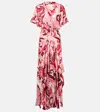 Poupette St Barth Mabelle Satin Maxi Dress In Multi