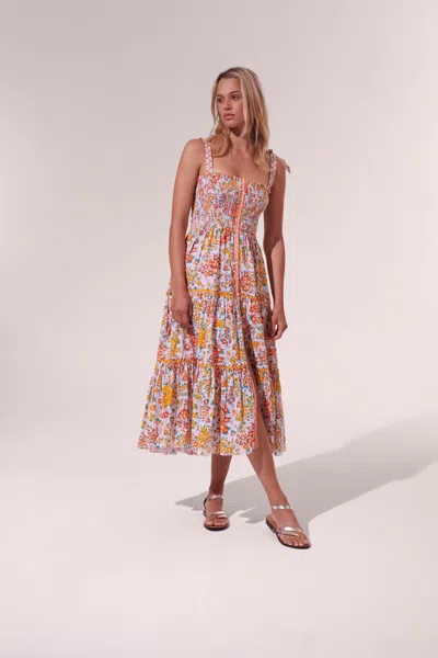 Poupette St Barth Midi Dress Triny In Multi