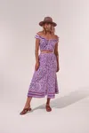 Poupette St Barth Midi Skirt Reine In Multi