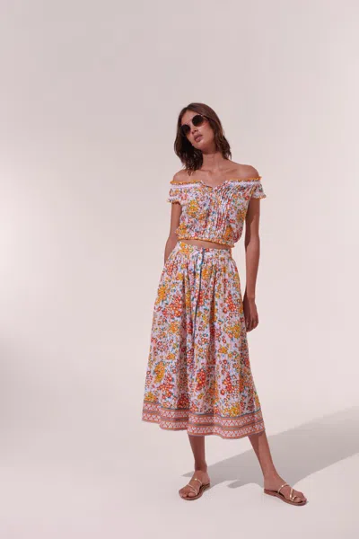 Poupette St Barth Midi Skirt Reine