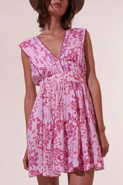 Poupette St Barth Mini Dress Agnes In Pink