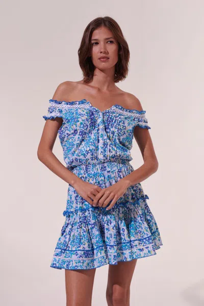 Poupette St Barth Mini Dress Alba In Blue