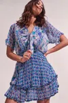Poupette St Barth Mini Dress Alyson In Blue
