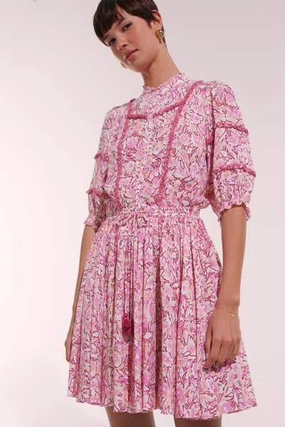 Poupette St Barth Mini Dress Amanda In Pink