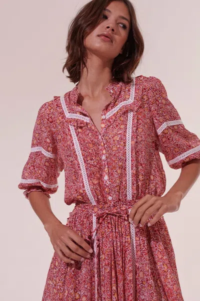 Poupette St Barth Mini Dress Amanda In Pink