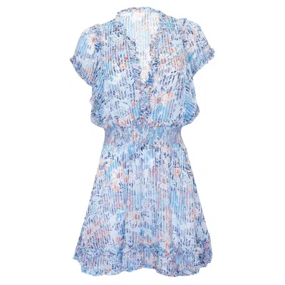 Poupette St Barth Mini Dress Amber Sky Blue Marigold