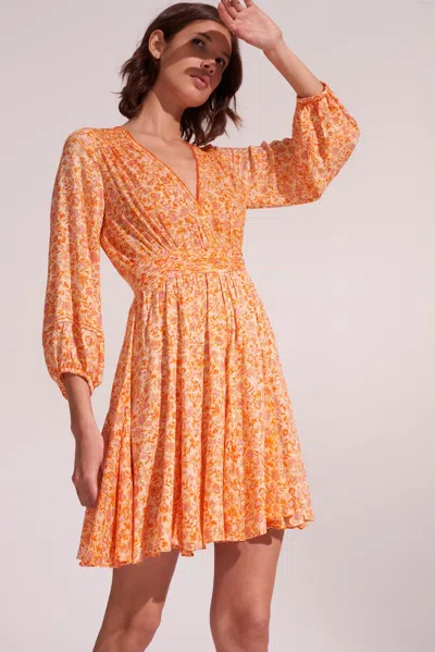 Poupette St Barth Mini Dress Anabelle In Orange