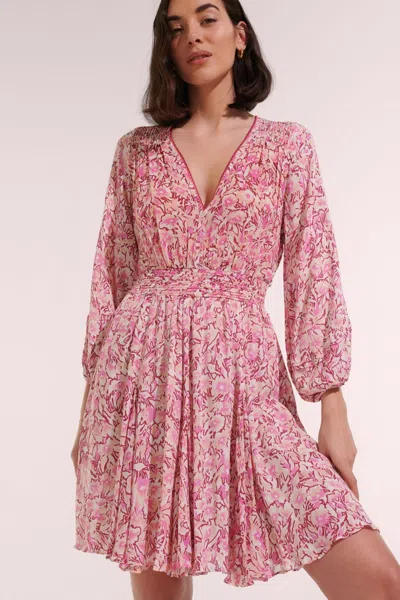Poupette St Barth Mini Dress Anabelle In Pink