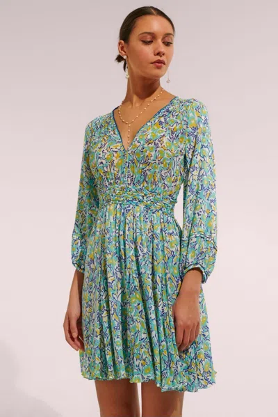 Poupette St Barth Mini Dress Anabelle In Green