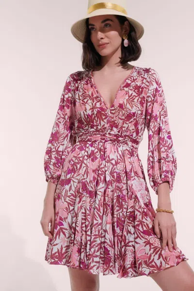 Poupette St Barth Mini Dress Anabelle In Pink