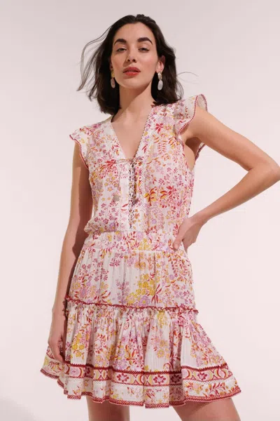 Poupette St Barth Mini Dress Anais In Multi