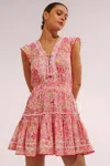 Poupette St Barth Mini Dress Anais In Multi