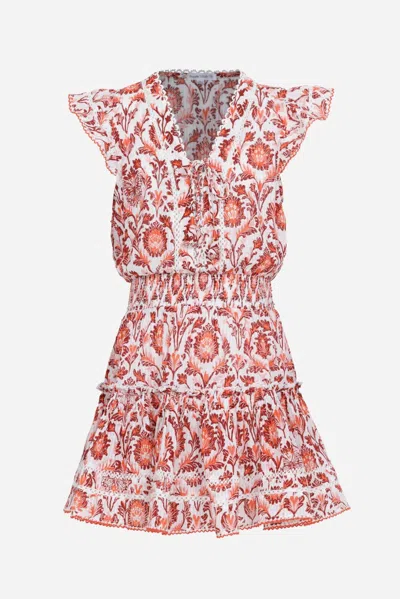 Poupette St Barth Mini Dress Anais For Girls In Pink Victorian