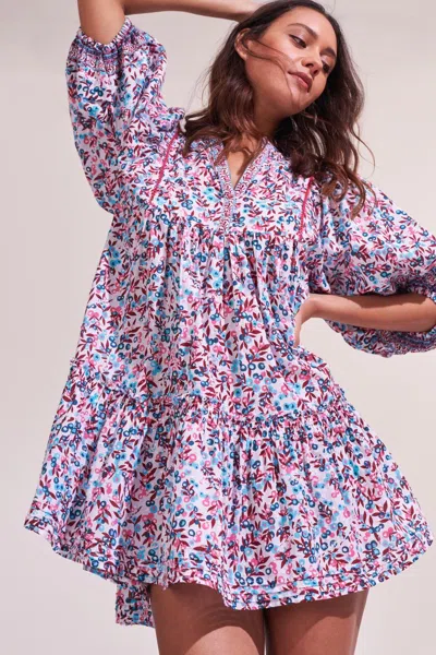 Poupette St Barth Mini Dress Aria In Multi