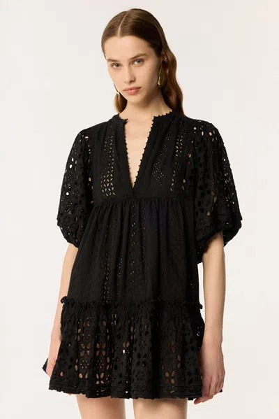 Poupette St Barth Mini Dress Aria In Black